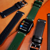 Vintage Buttero Leather Strap in Green (Apple Watch)