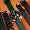 Vintage Buttero Leather Strap in Green