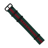 Premium Nato Strap in Green Red