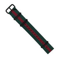 Premium Nato Strap in Green Red