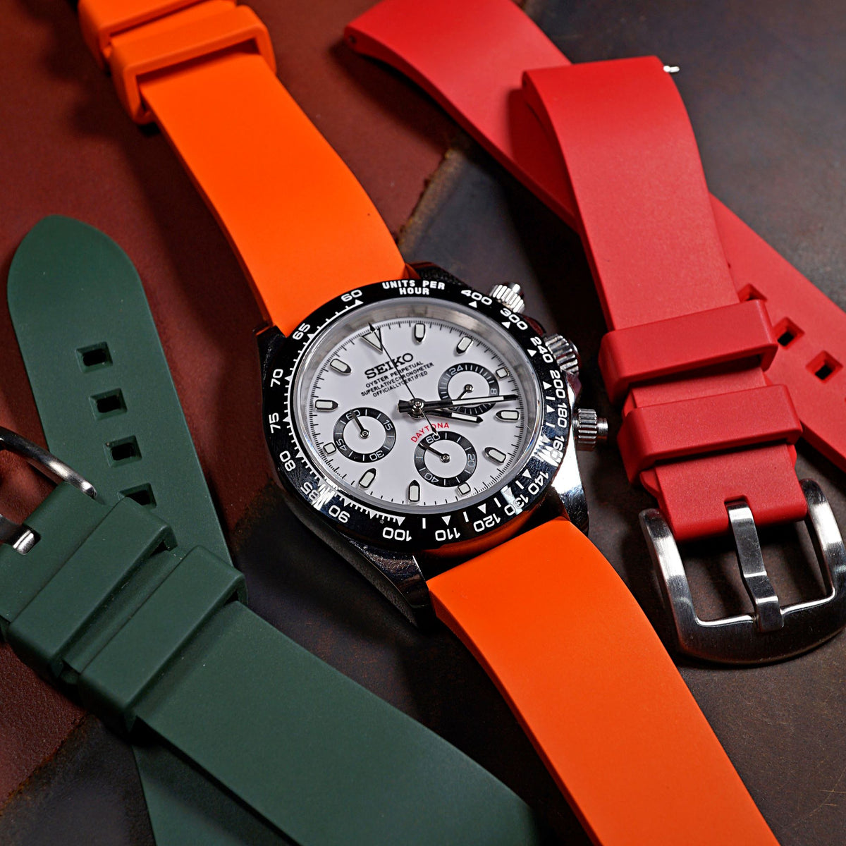 FKM Rubber Strap in Orange