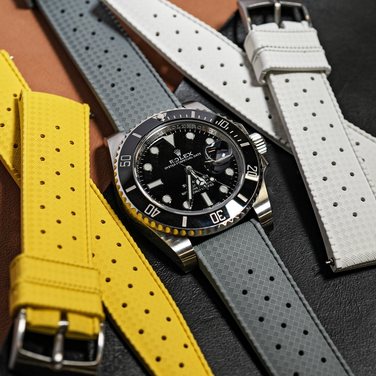 Tropik FKM Rubber Strap in Grey