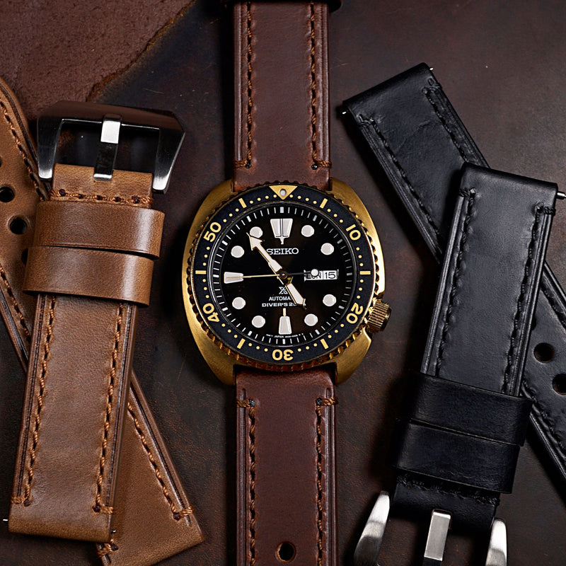 Ammo Horween Leather Strap in Chromexcel® Brown