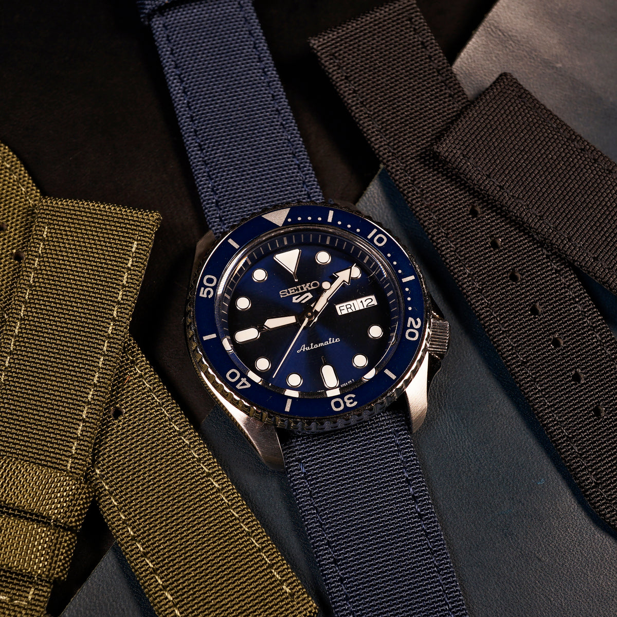 Canvas Watch Strap in Navy