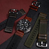 Field Canvas Watch Strap in Black Amber
