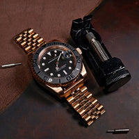 Jubilee Metal Strap in Rose Gold