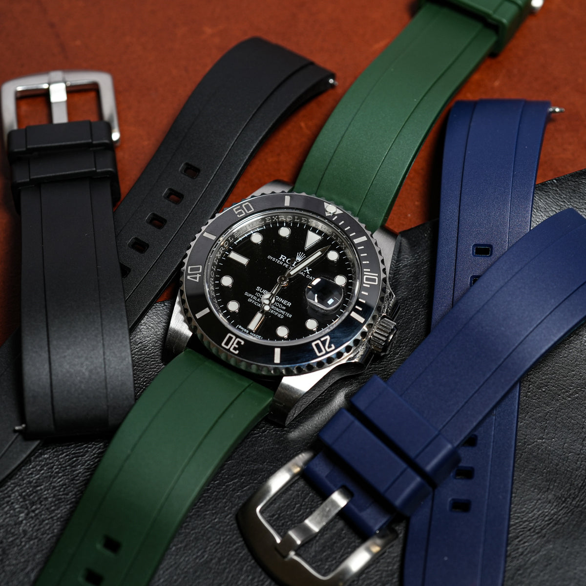 Flex Rubber Strap in Green