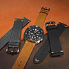 Premium Vintage Calf Leather Watch Strap in Tan
