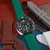 Silicone Rubber Strap w/ Butterfly Clasp in Green