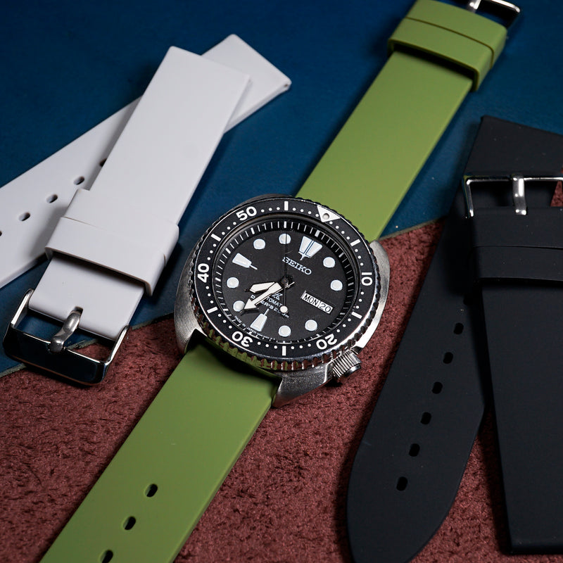 Basic Rubber Strap in Olive