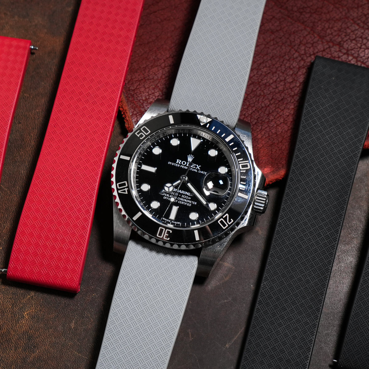 CTS Tropik FKM Rubber Strap in Grey