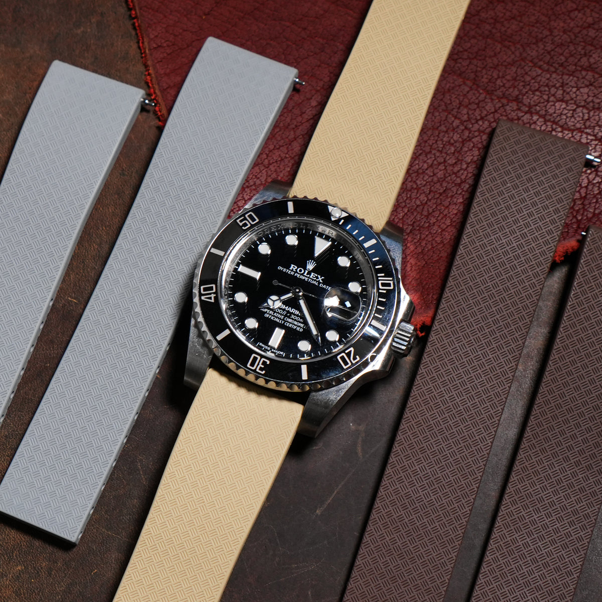 CTS Tropik FKM Rubber Strap in Khaki