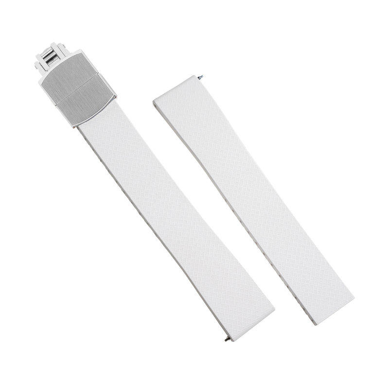 CTS Tropik FKM Rubber Strap in White