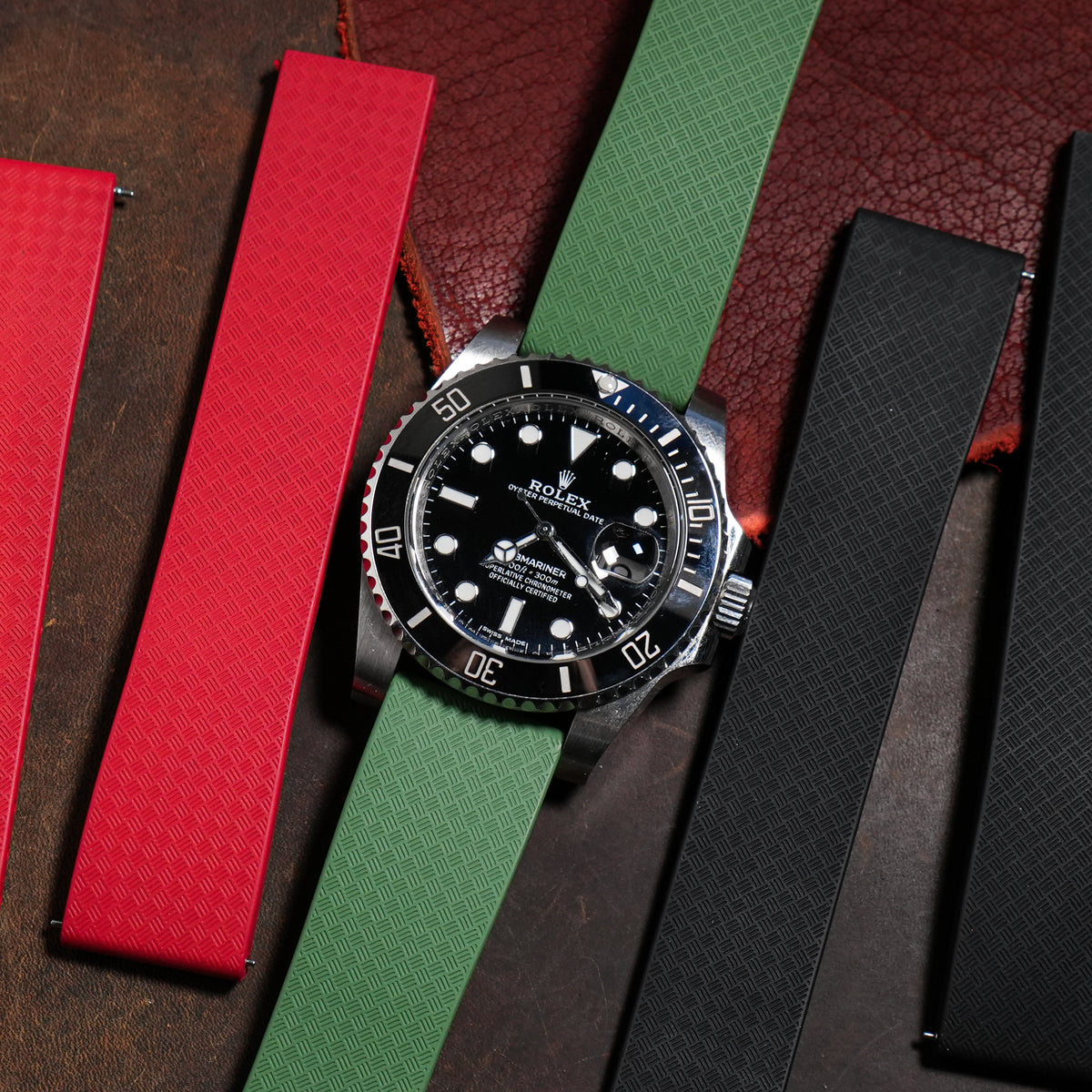 CTS Tropik FKM Rubber Strap in Olive