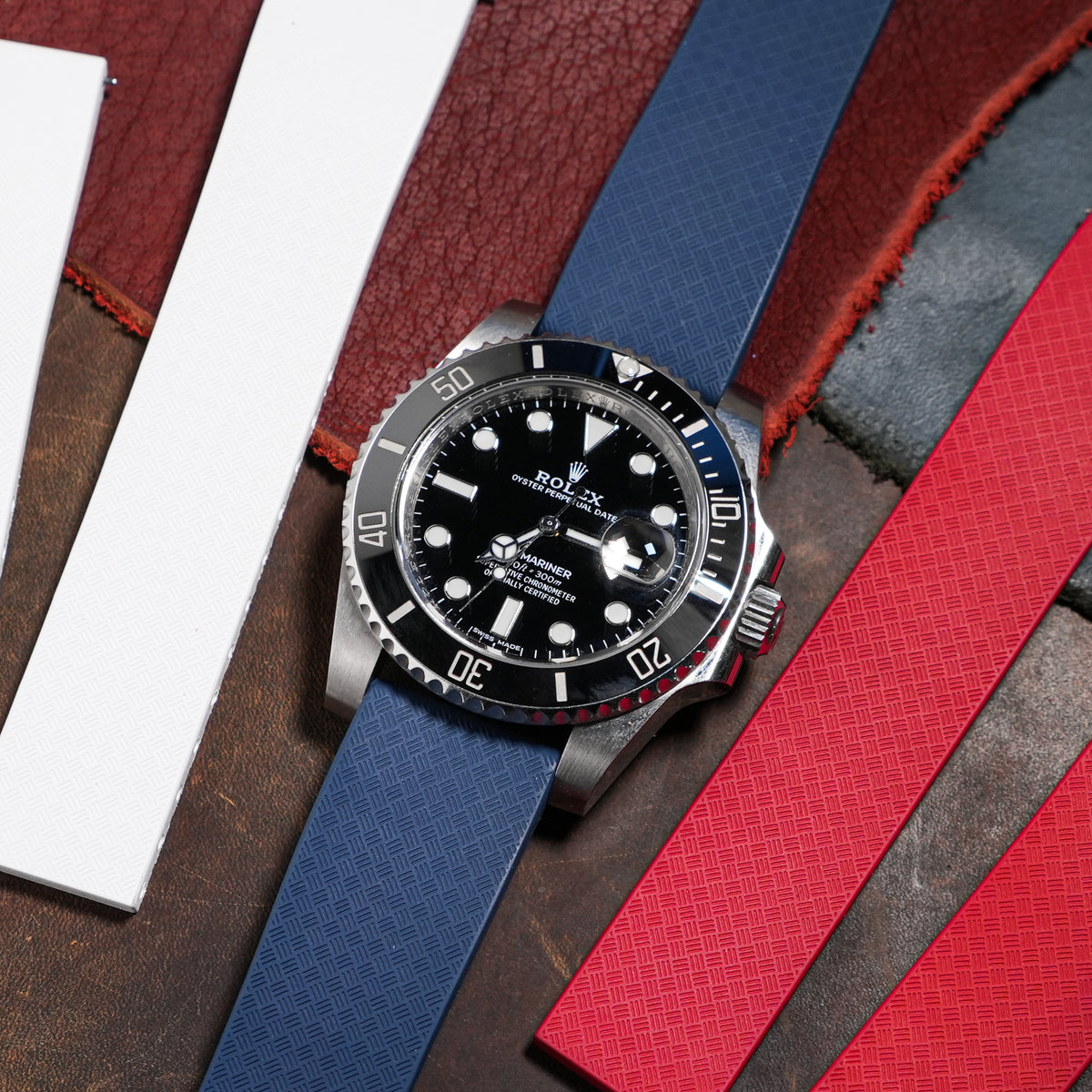 CTS Tropik FKM Rubber Strap in Navy