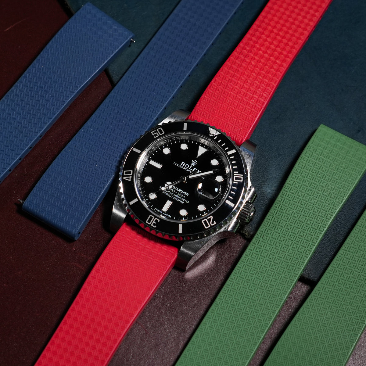 CTS Tropik FKM Rubber Strap in Red