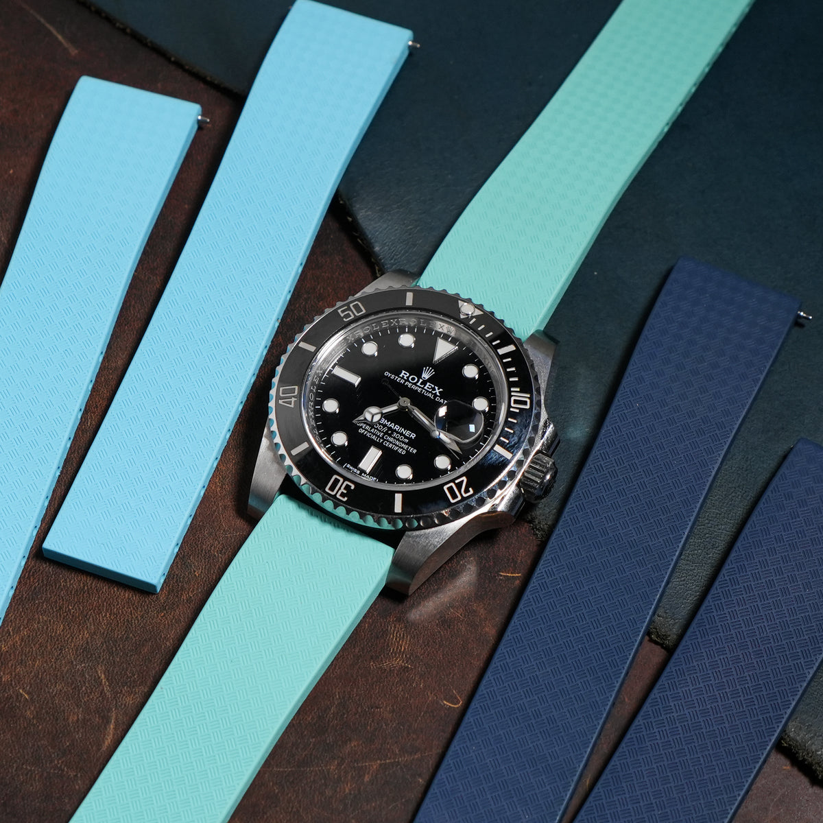 CTS Tropik FKM Rubber Strap in Tiffany