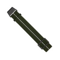 Marine Nationale Strap in Olive White