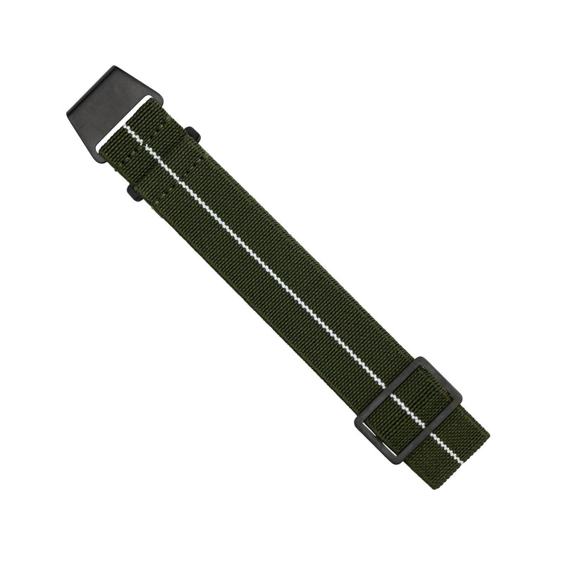 Marine Nationale Strap in Olive White