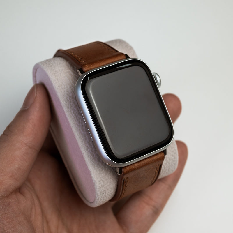 Signature Pueblo Leather Strap in Cognac (Apple Watch)