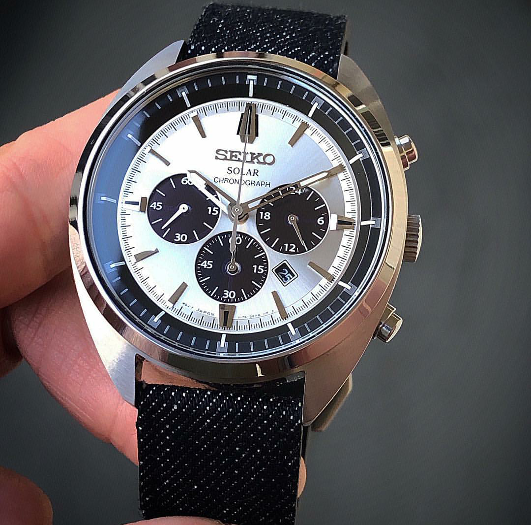 Japanese Dry Denim Strap in Black (20mm)