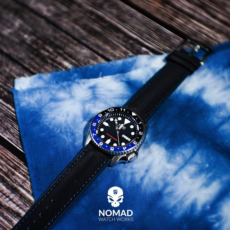 Performax N1 Hybrid Strap in Black with Blue stitching