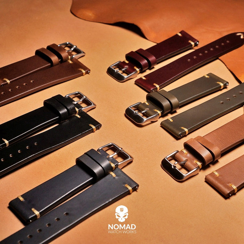 Vintage Horween Leather Strap in Chromexcel® Burgundy