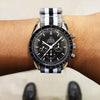 Premium Nato Strap in Regimental Black