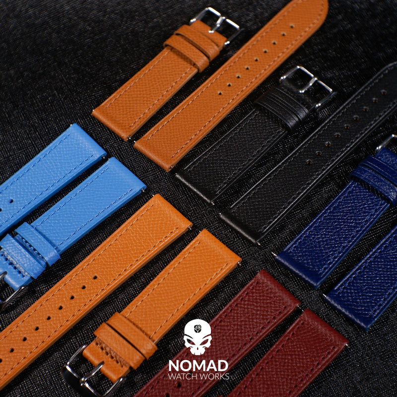 Dress Epsom Leather Strap in Blue