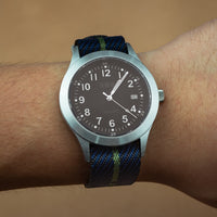 Lux Single Pass Strap in Navy Green