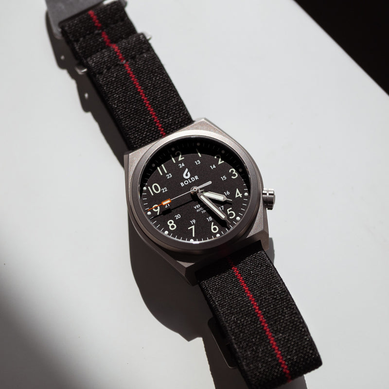 Marine Nationale Strap in Black Red