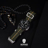 Marine Nationale Strap in Olive Yellow
