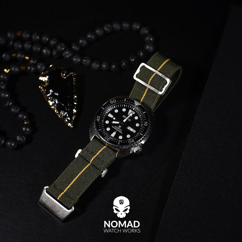 Marine Nationale Strap in Olive Yellow