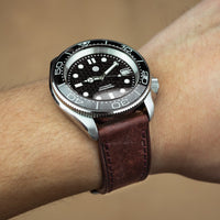 Signature Pueblo Leather Strap in Bordeaux