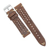Premium Rally Leather Watch Strap in Tan