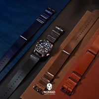 Premium Leather Nato Strap in Tan