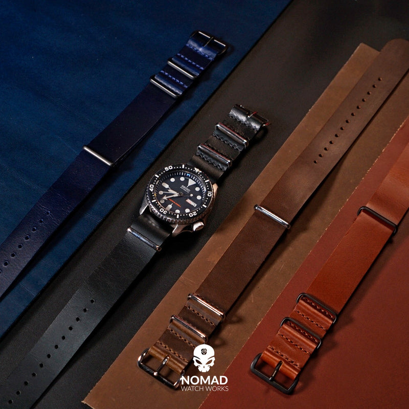 Premium Leather Nato Strap in Tan