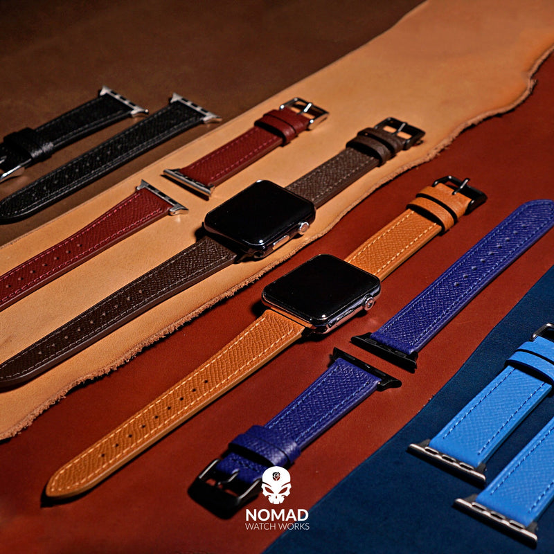 Dress Epsom Leather Strap in Black (Apple Watch)