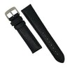 Saffiano Leather Strap in Black (18mm) - Nomadstore Singapore