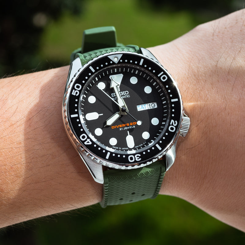 Tropik FKM Rubber Strap in Green