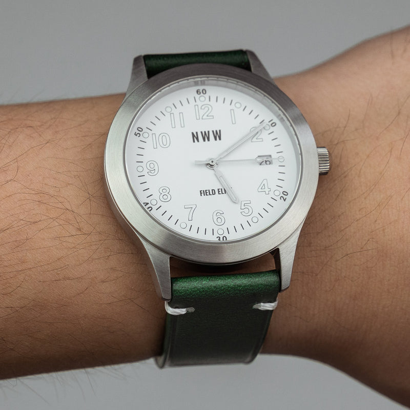 Vintage Buttero Leather Strap in Green