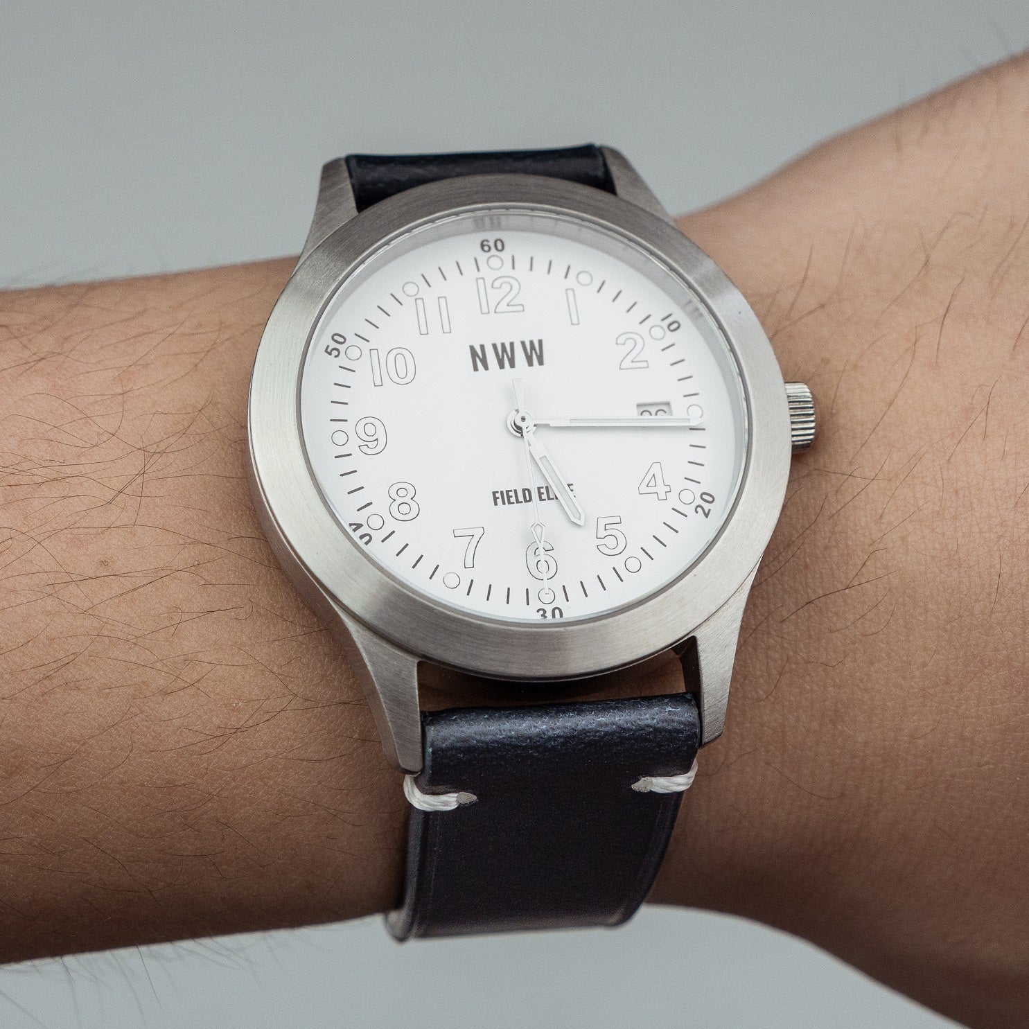 Vintage Buttero Leather Strap in Navy