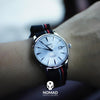 Premium Nato Strap in Black w/ Race Stripes
