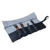 Leather Watch Roll in Black (6 Watch Slots)