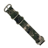 Heavy Duty Zulu Strap in Digital Camo with Silver Buckle (20mm) - Nomad watch Works