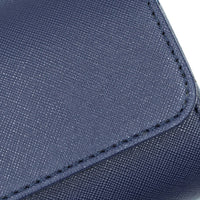 Saffiano Leather Watch Case in Navy (1 Slot)