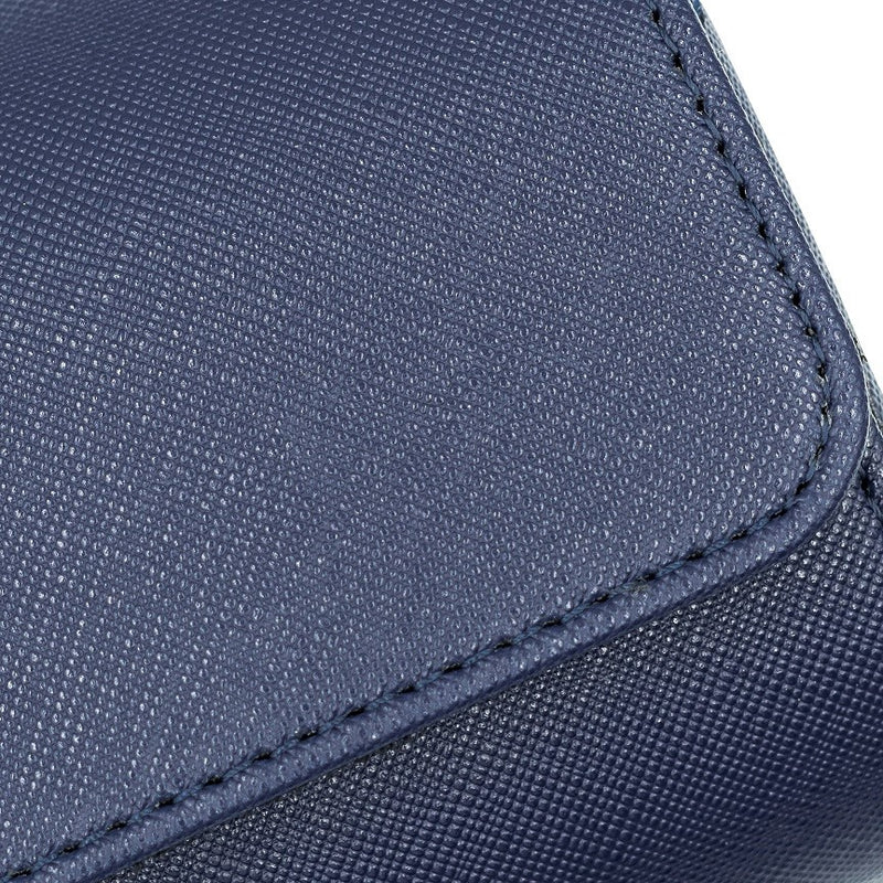 Saffiano Leather Watch Case in Navy (3 Slots)