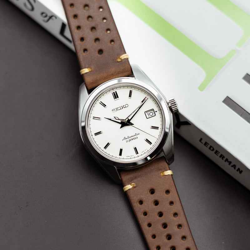 Premium Rally Leather Watch Strap in Tan